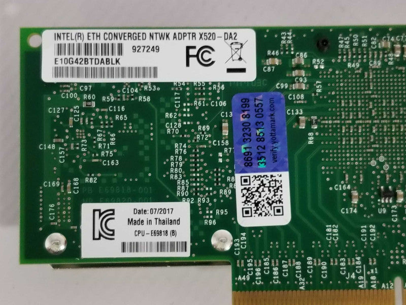 Intel Eth Converged network adapter X520-DA2 E10G42BTDABLK Q_