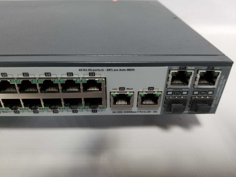 HP 2520-24 PoE Switch J9138A 24x ports - factory reset #