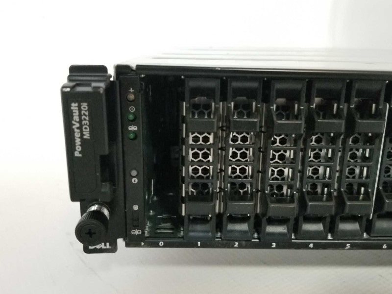 Dell PowerVault MD3220i Storage Array W 2x VFX1G Controllers, 2x PSU, Read _