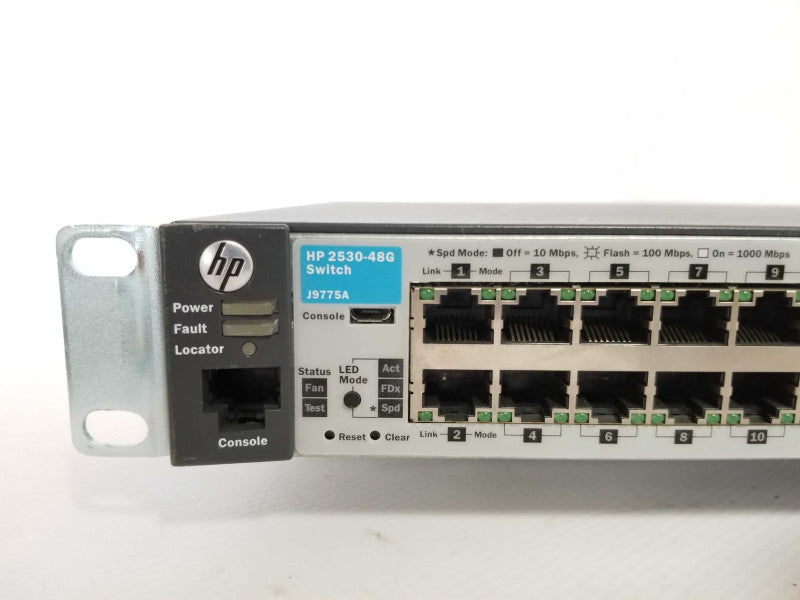 HP 2530-48G J9775A Gigabit managed switch Factory Reset _
