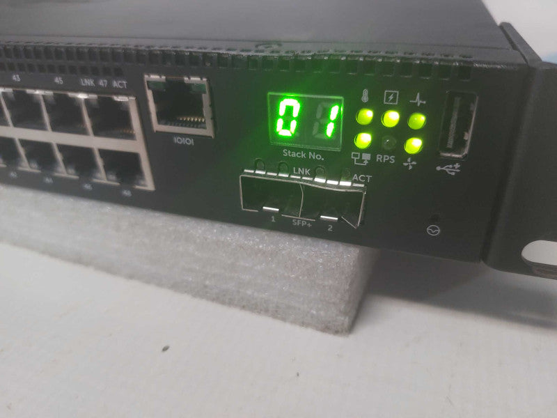 Dell N2048 48-Port Layer 3 Gigabit Ethernet Network Switch w Rack Ears x2 SFP