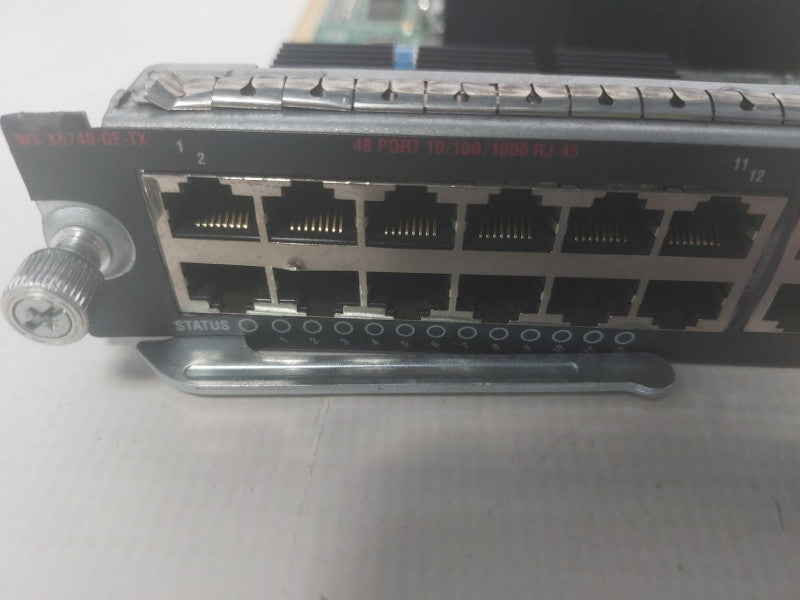 Cisco WS-X6748-GE-TX V03 48-Port RJ-45 10/100/1000 w/WS-F6700-CFC