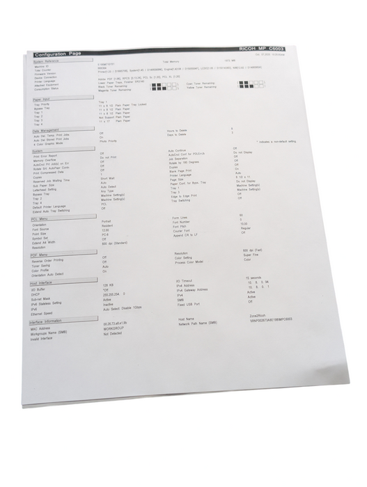 RICOH MP C6003 Color Laser Multifunction Printer -