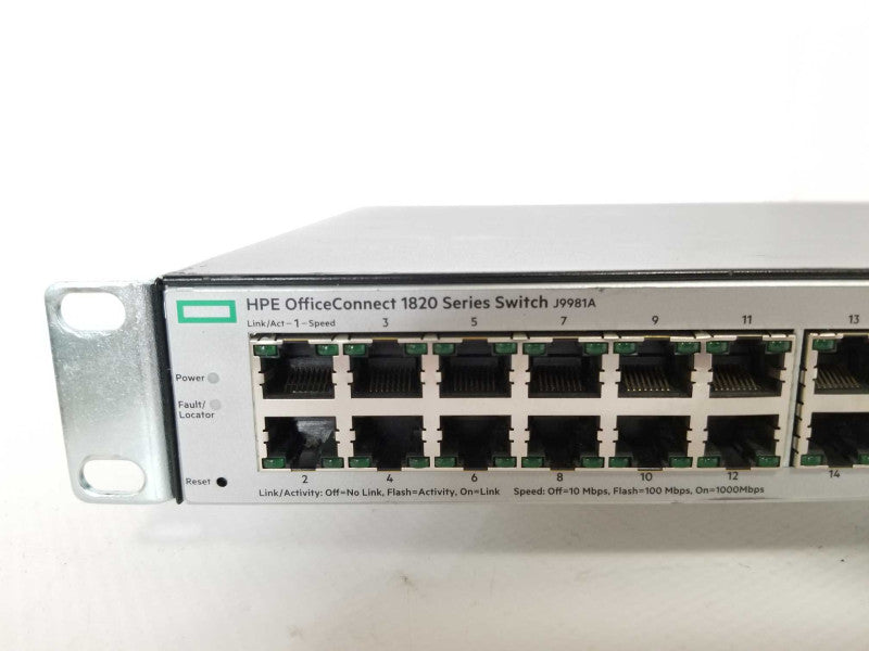 HP J9981A 1820-48G 48 Port Managed Switch, Factory reset _