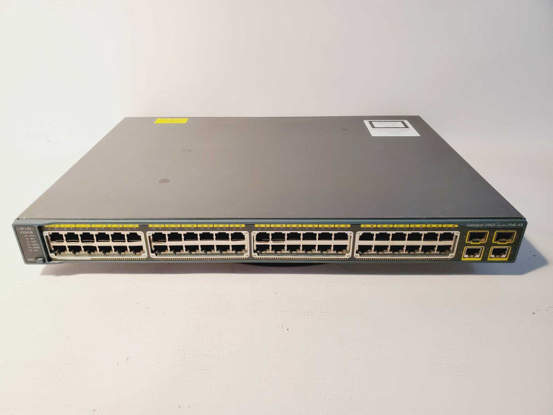 Cisco Catalyst 2960 WS-C2960-48PST-L 48-Ports Rack-Mountable Switch (