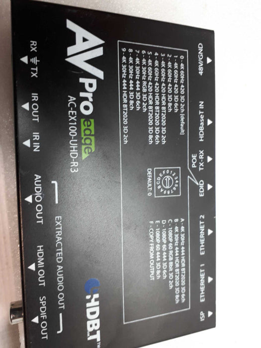 AV Pro Edge AC-EX100-UHD-R3 100m HD BaseT Receiver &