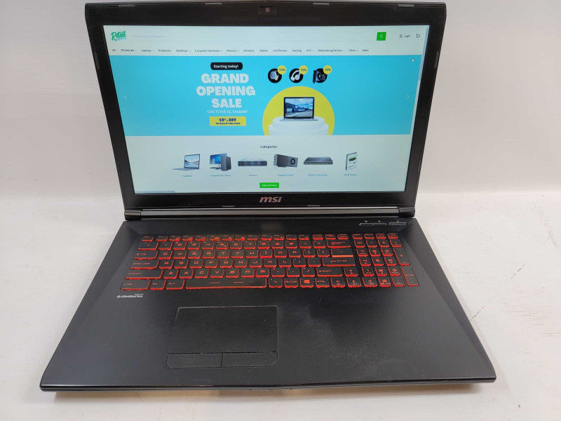 MSI GL72M- 7RDX, 16GB DDR4, 2GB GeForce GTX 1050, i7-7700HQ, 1TB SSD Î²