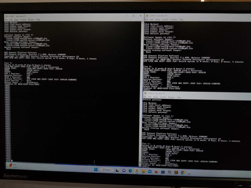 HPE 1950 48G 2SFP+ 2XGT PoE+ Switch JG963A, Factory reset Q_