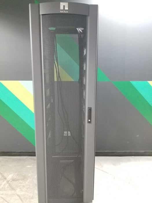 NETAPP NAC-0501 42U SERVER RACK CABINET w/ 2x Spectrum Power 72A-130BMLEN-02  _