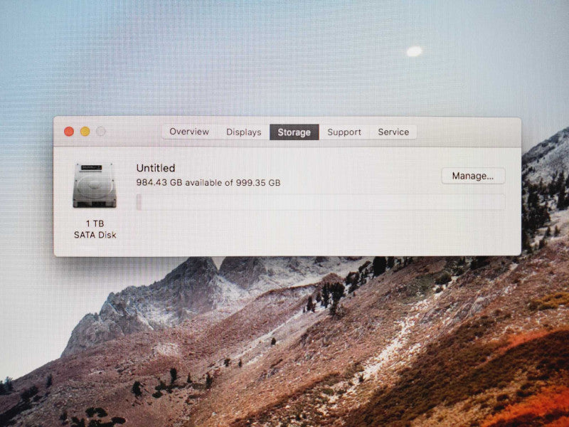 Apple iMac 2015 Core i5-5250U @ 2.3GHz 8GB DDR3 1TB HDD 21.5\\" (