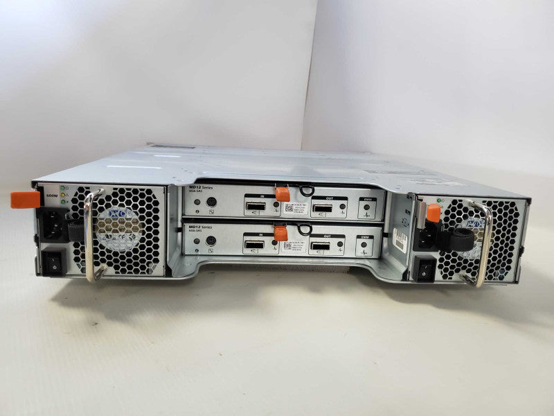 Dell PowerVault MD1200 12LFF Storage Array, 2x MD12 Controllers, 2 x 600W PSU Q)