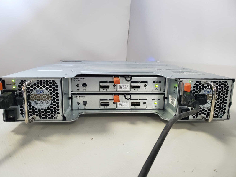 Dell PowerVault MD1200 12LFF Storage Array, 2x MD12 Controllers, 2 x 600W PSU Q)