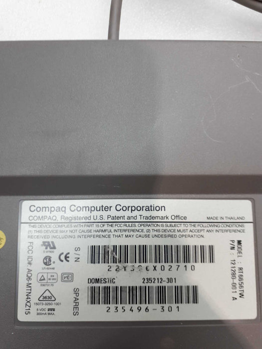 Vintage Compaq Computer NMB PS/2 Keyboard RT6656TW PC English &