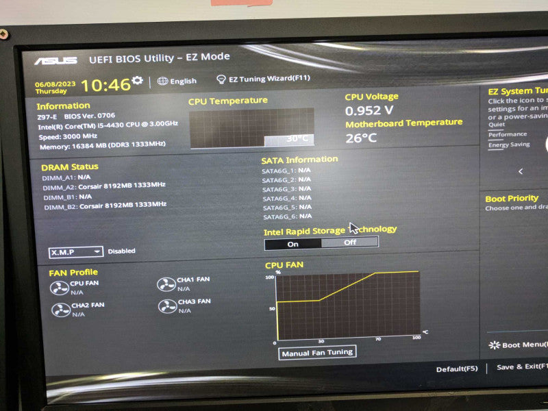ASUS Z97-E Intel i5-4430 @3.00GHz 16GB RAM  -
