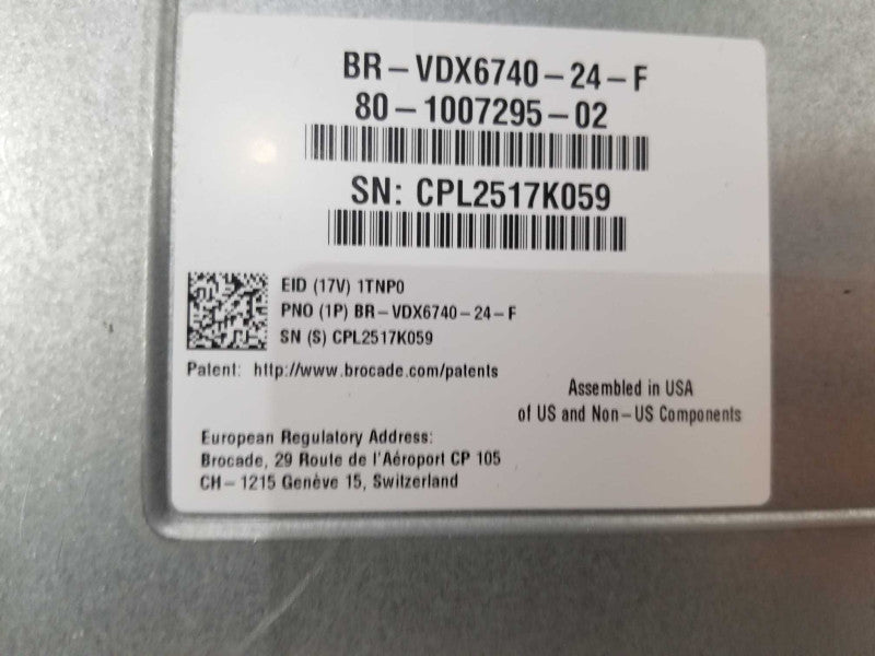 Brocade VDX 6740 BR-VDX6740-24-F 10GbE SFP+ 4x 40Gb QSFP+ Read  Q_