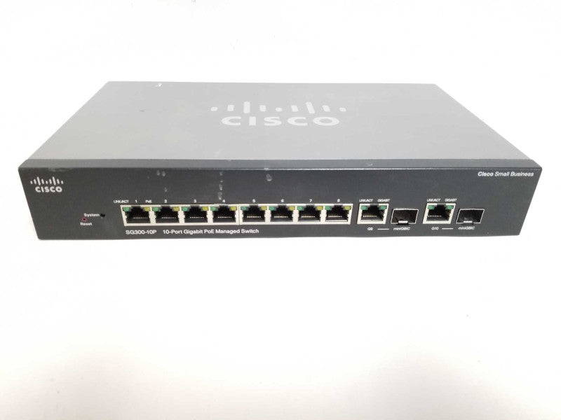 Cisco Small business network switch SG300-10P 10x port Gigabit PoE Managed Q#