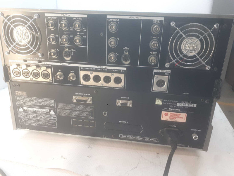 Panasonic Video Cassette Recorder Mini Tape MII Model# AU-65H-P