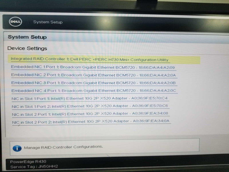 Dell Poweredge R430 2x Xeon E5-2630 V4 @ 2.20ghz / 32gb ram / H730 Mini Raid #