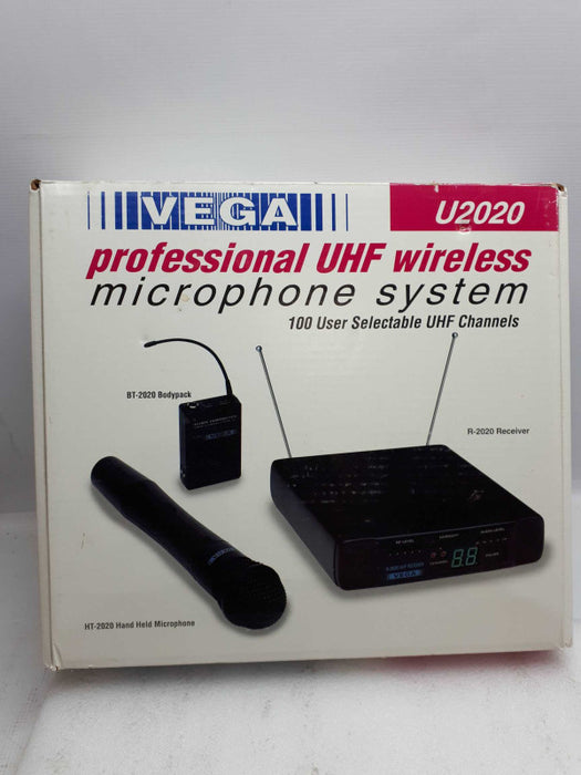 Vega U2020 Wireless Mic system- See notes &