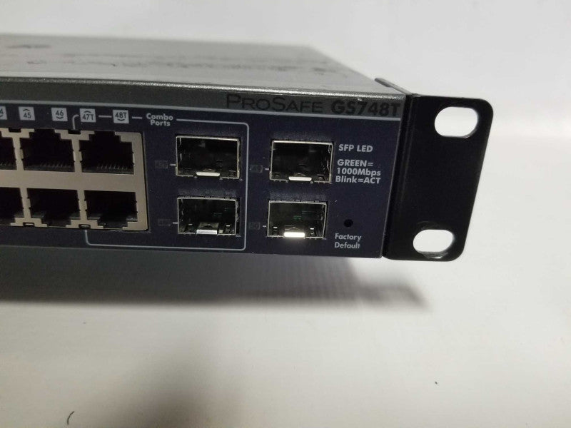 Netgear ProSafe 48x port gigabit smart switch GS748T V4 - Fact Reset #