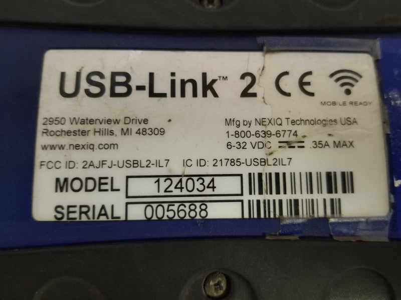 Nexiq USB Link 2 124034 Wi-Fi Edition, Read Q_