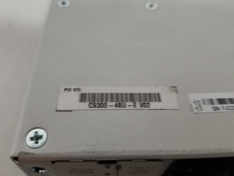 Cisco Catalyst C9300-48U-E PoE+ 48 Port Switch with, 2x PSU, Read _