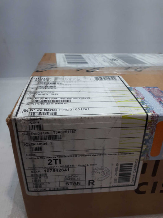 New Open Box Cisco AIR-PWRINJ1500-2 Aironet PoE Power Injector &