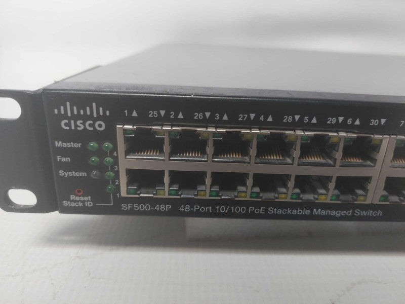 Cisco SF500-48P with Brackets 48-Port 10/100 PoESwitch Cisco SF 500-48P Q