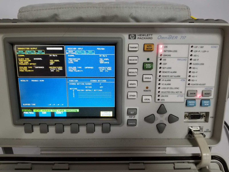 HP / Agilent 37717C OmniBER 717C Communications Performance Analyzer, READ _