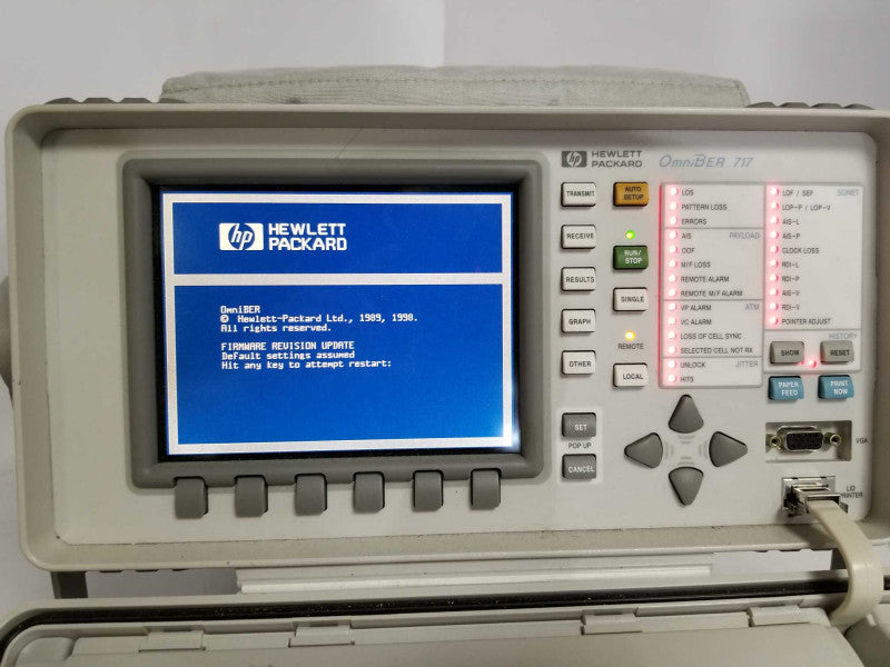 HP / Agilent 37717C OmniBER 717C Communications Performance Analyzer, READ _