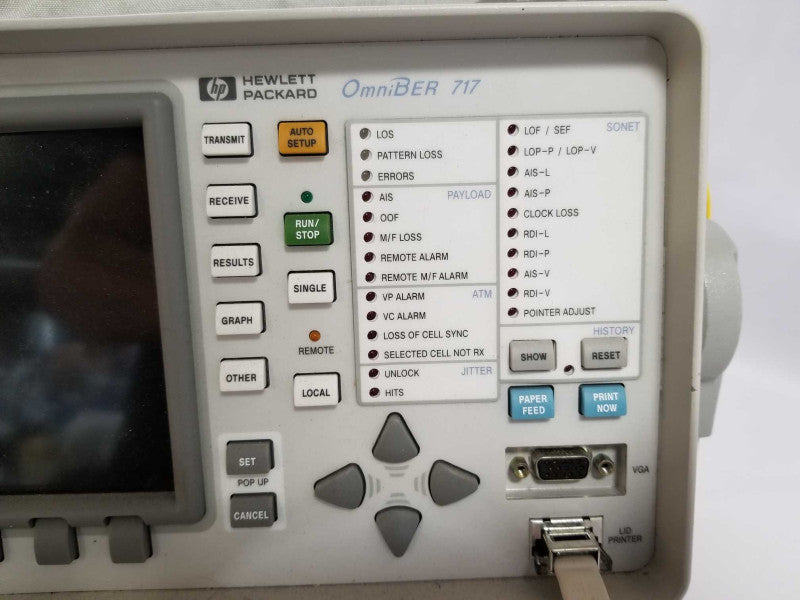 HP / Agilent 37717C OmniBER 717C Communications Performance Analyzer, READ _