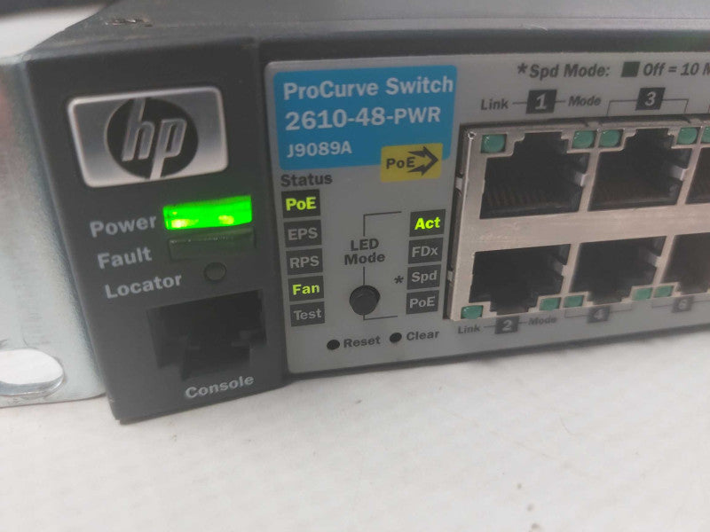HP ProCurve 2610-48 Port-PWR J9089A PoE Switch