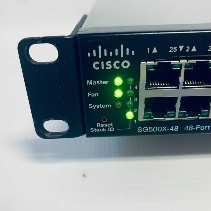 Cisco SG500X-48-K9 48-Port, 4-Port 10Gigabit Stackable Managed Switch SG500x Q=