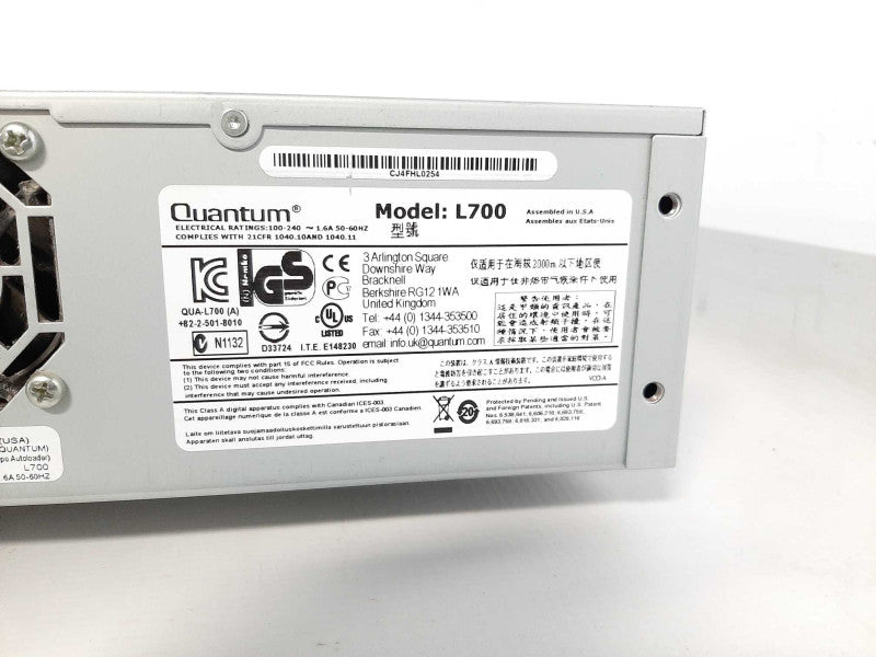Quantum L700 Superloader 3 LTO-6 Tape Autoloader  $