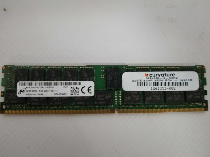 Micron/Curvature 32GB 2Rx4 PC4-2400T-RB1 DDR4 Server RAM Q_