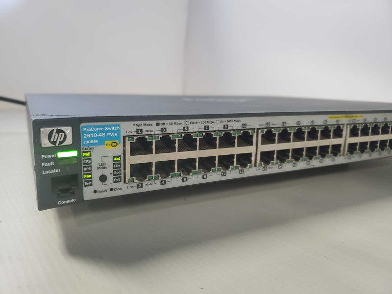 HP ProCurve 2610 48 Port PWR J9089A PoE Switch *READ* )