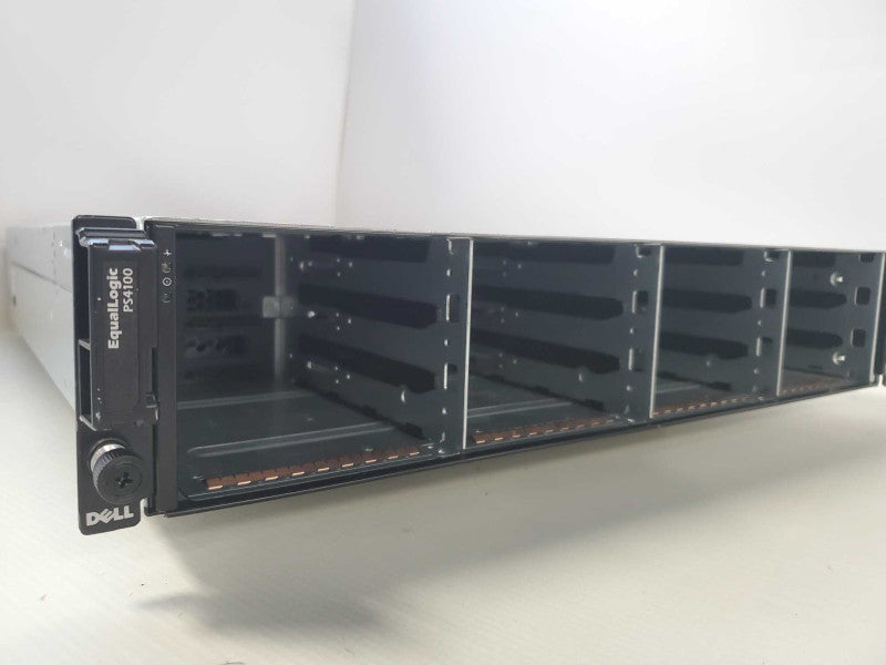 Dell EqualLogic PS4100 Chassis 2U Storage Array 12 x SFF Drive Bays 2 x PSUs )