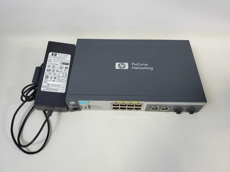 HP ProCurve 2520-8 PoE Switch J9137A 8 Port With Genuine HP PSU )