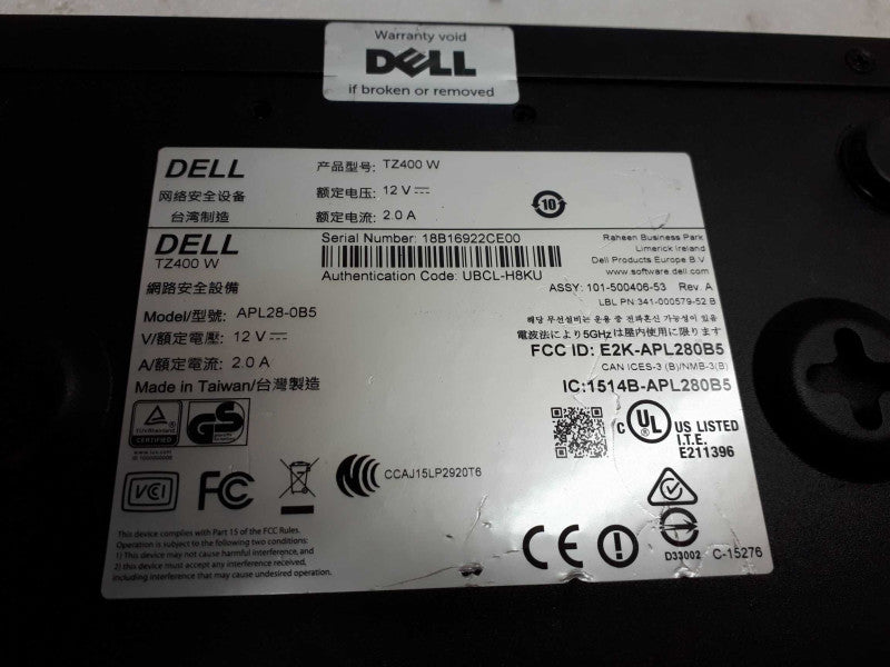 TZ400 Dell SonicWALL Network Security Appliance Firewall Router &