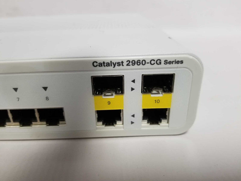Cisco WS-C2960CG-8TC-L 8 Ethernet Ports, LAN Base Compact Switch - Fact Reset #