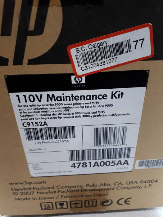 HP 110V Maintenance Kit C9152A for Laserjet 900 &