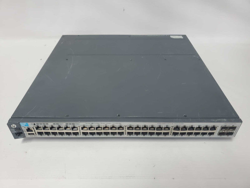 HP E3800 48G-4SFP+ J9576A48-Port Switch w/ J9577A Stack Module, 2x PSU |