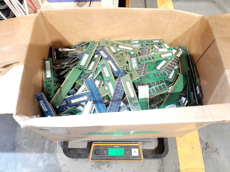 Scrap Non-Heat sink RAM/Memory 47.5lb AS-IS READ $