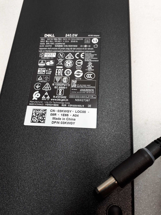 *GENUINE DELL 19.5V 3.5A 240W AC Power Adapter  Fat Tip Q&