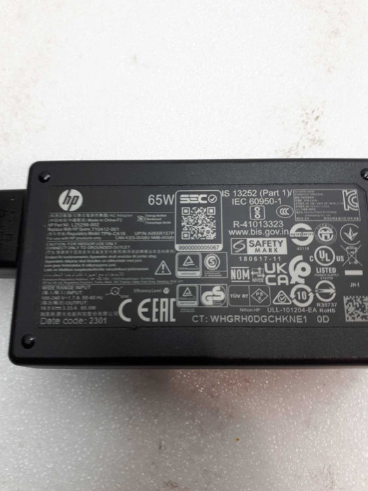 GENUINE HP 19.5V 3.33 65W AC Power Adapter Blue Thin Tip for laptop & Q&