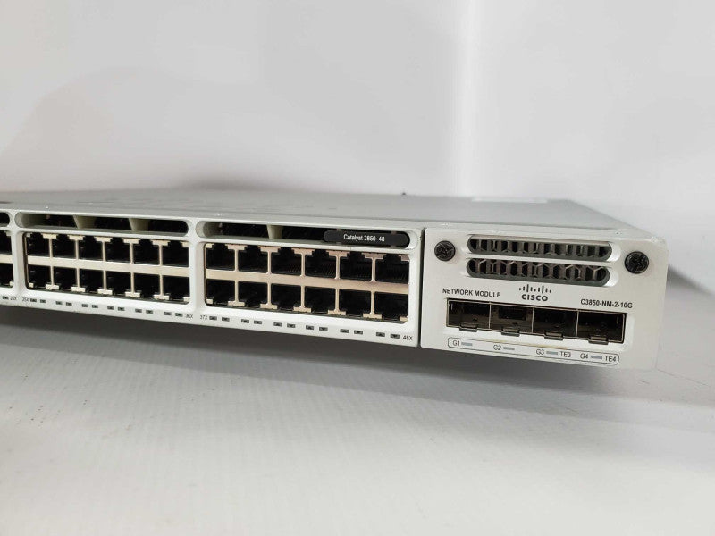 Cisco Catalyst WS-C3850-48T-S 48-Port Gigabit Managed Network Switch )