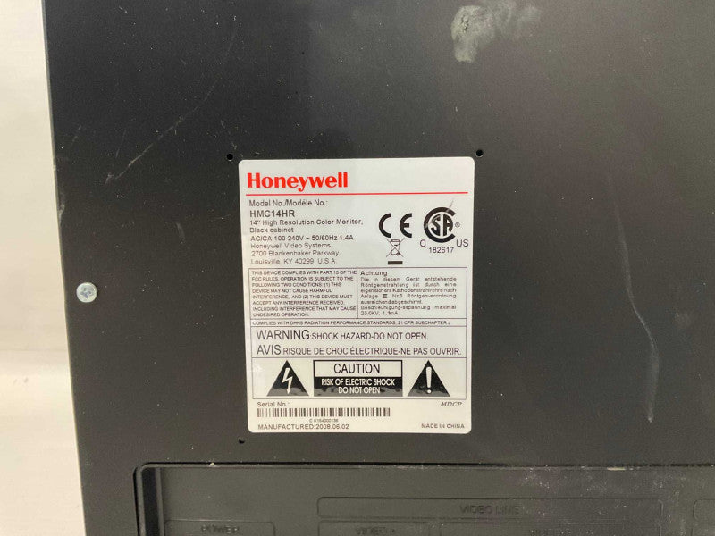 HoneyWell HMC 14HR Monitor  -