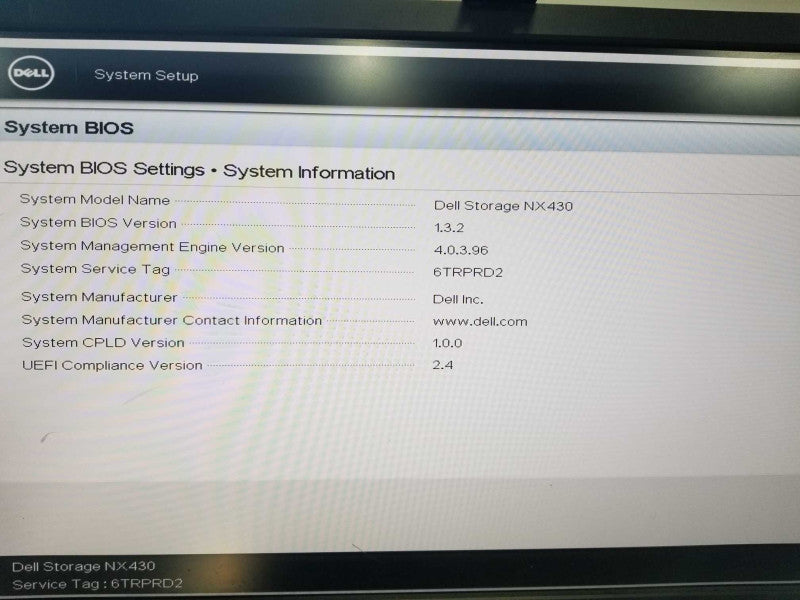 Dell Storage NX430 Xeon E3-1220 V5 @ 3.00ghz / 16gb ram / H730 raid ctrl #