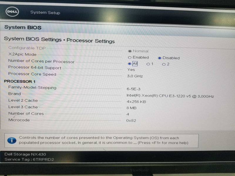 Dell Storage NX430 Xeon E3-1220 V5 @ 3.00ghz / 16gb ram / H730 raid ctrl #