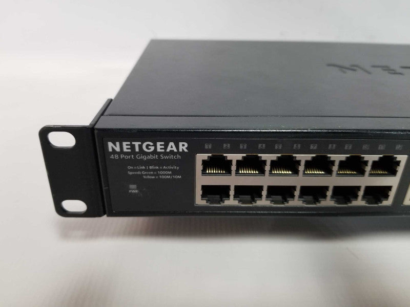 netgear GS348 48x port gigabit unmanaged switch  #